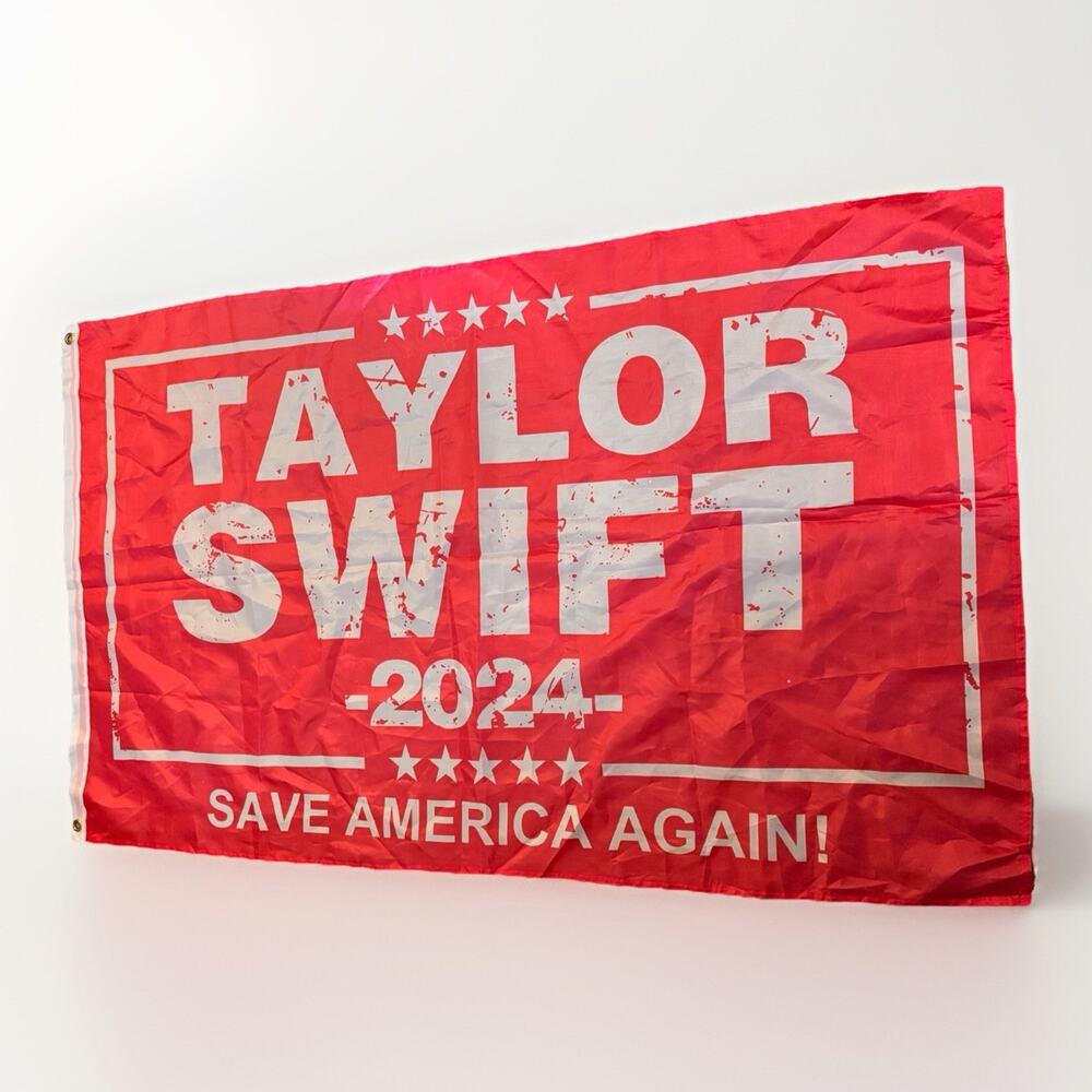 Taylor Swift 2024 Save America Again 60x36 Banner Flag Red Political Sign